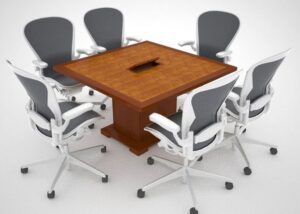 Whitetail Club Modular Conference Table with Power