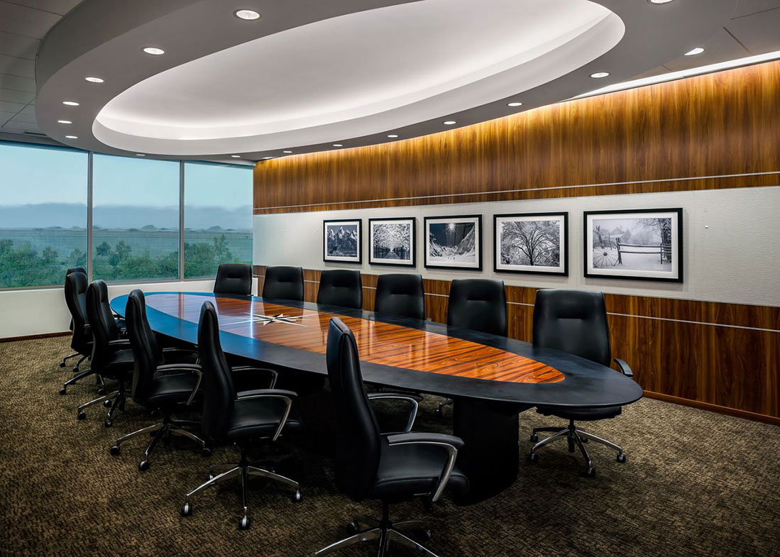 Executive Boardroom Table with Logo