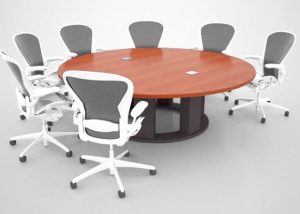 Coursera Custom Round Conference Table