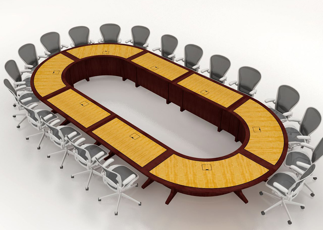Modular Oval Conference Room Table