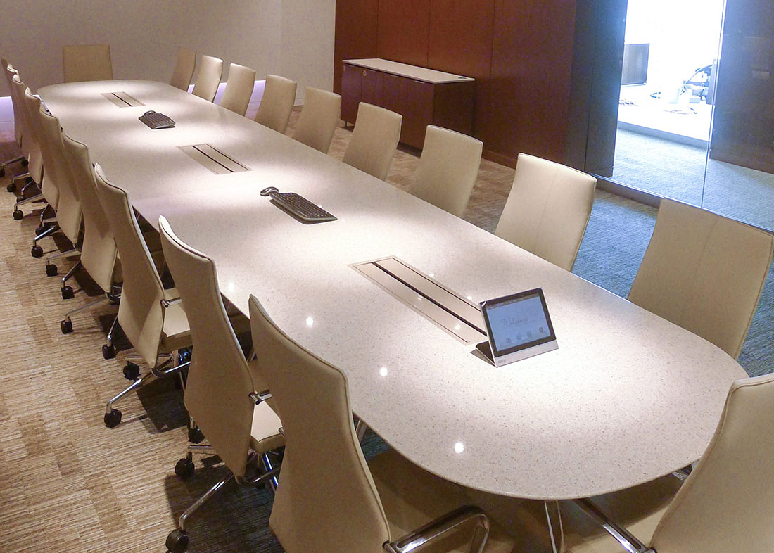 Custom Quartz Conference Table