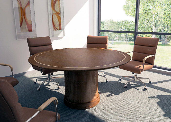 Essent Custom Round Meeting Table