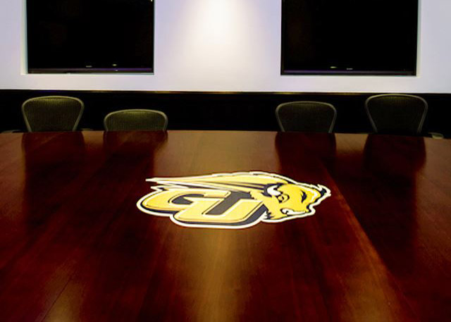 Gallaudet University Large Conference Table with Logo