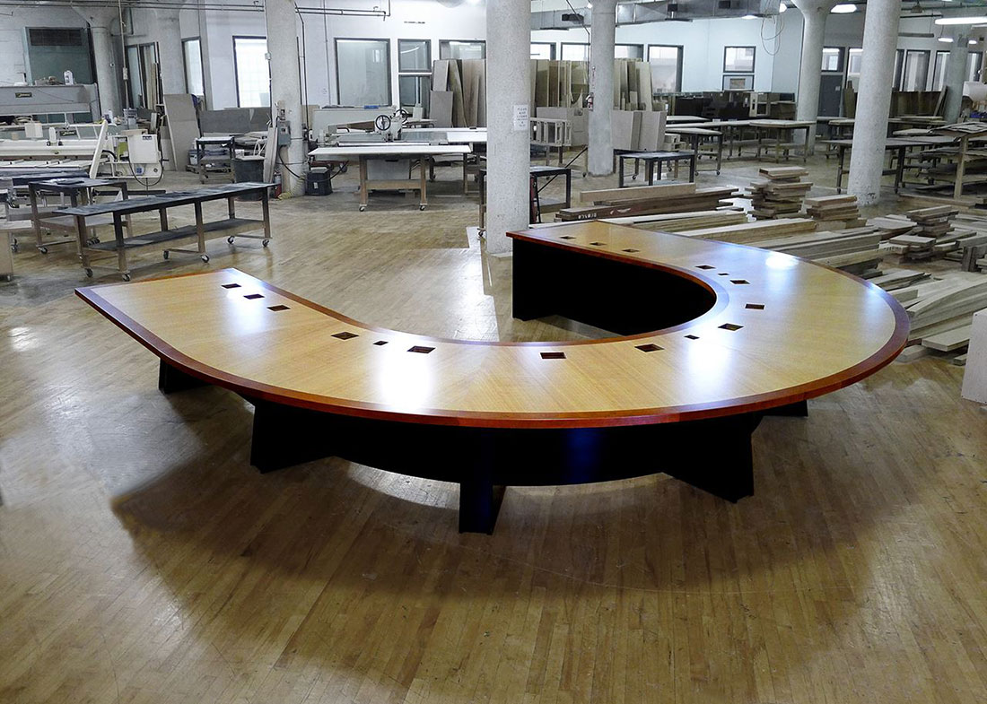 Lockheed Martin Large U Shaped Meeting Table