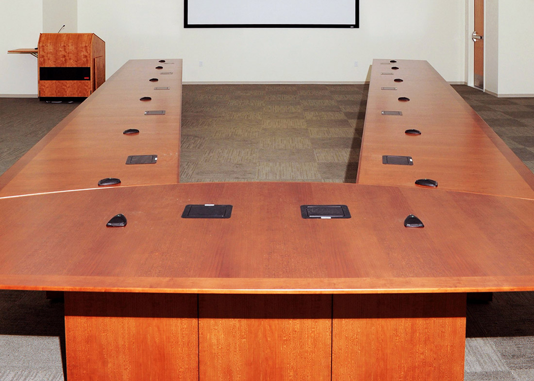 NASA Langley Research Center Adjustable Conference Room Table