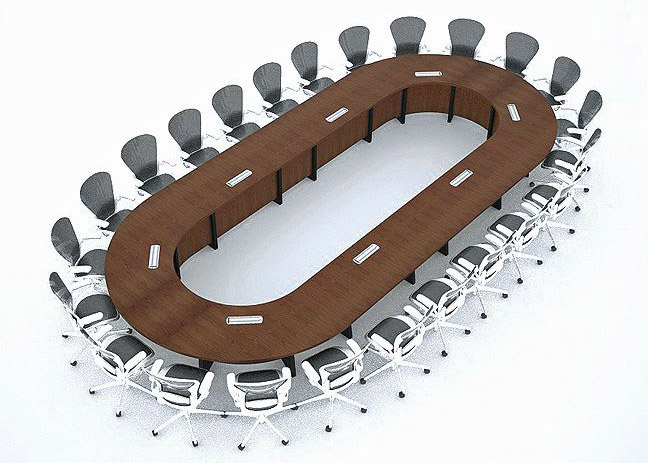 Nationwide Modular Racetrack Conference Table