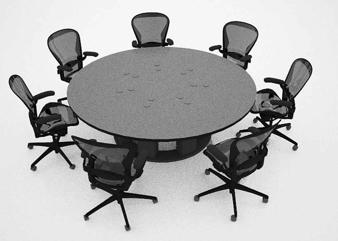 Newport News Custom Round Conference Table