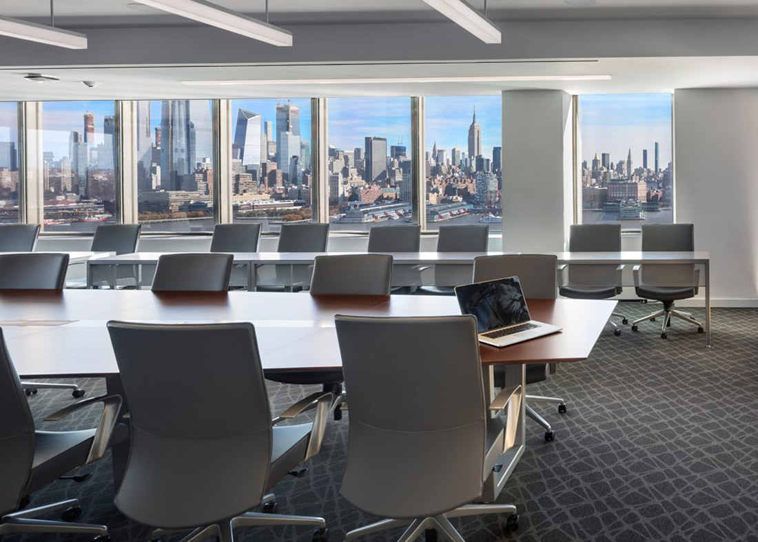 Stevens Institute of Technology Modern Conference Table with Power