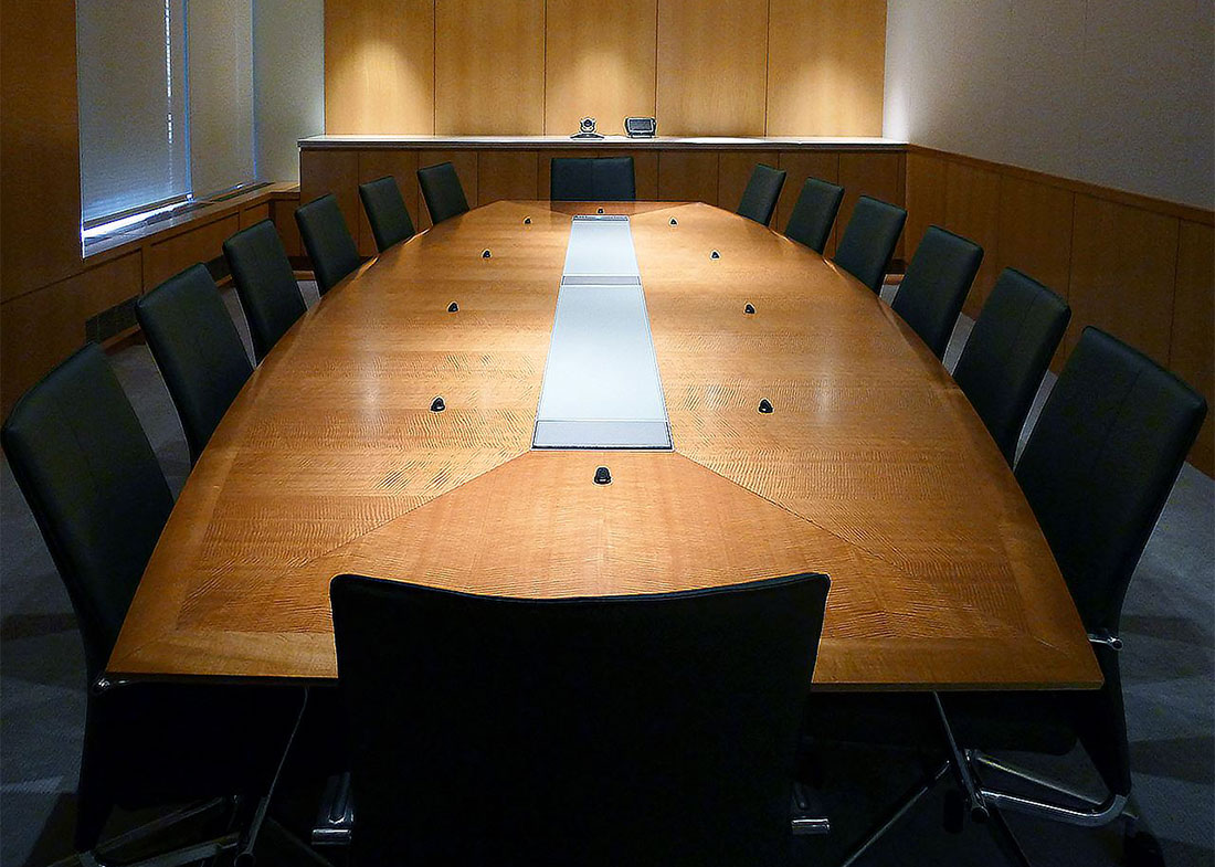 Shorenstein Boardroom Conference Table with Data Ports