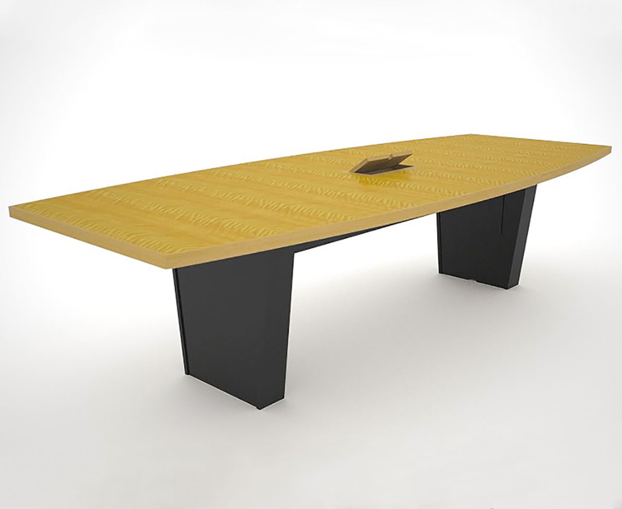 Standard Grade Anegre Conference Table with Power Hatch