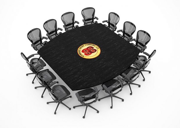 Standard Sales Boat Shaped Square Conference Table