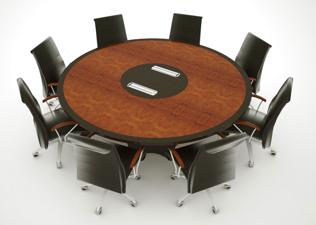 Swh 8 Round Conference Table Paul, Round Conference Table For 8