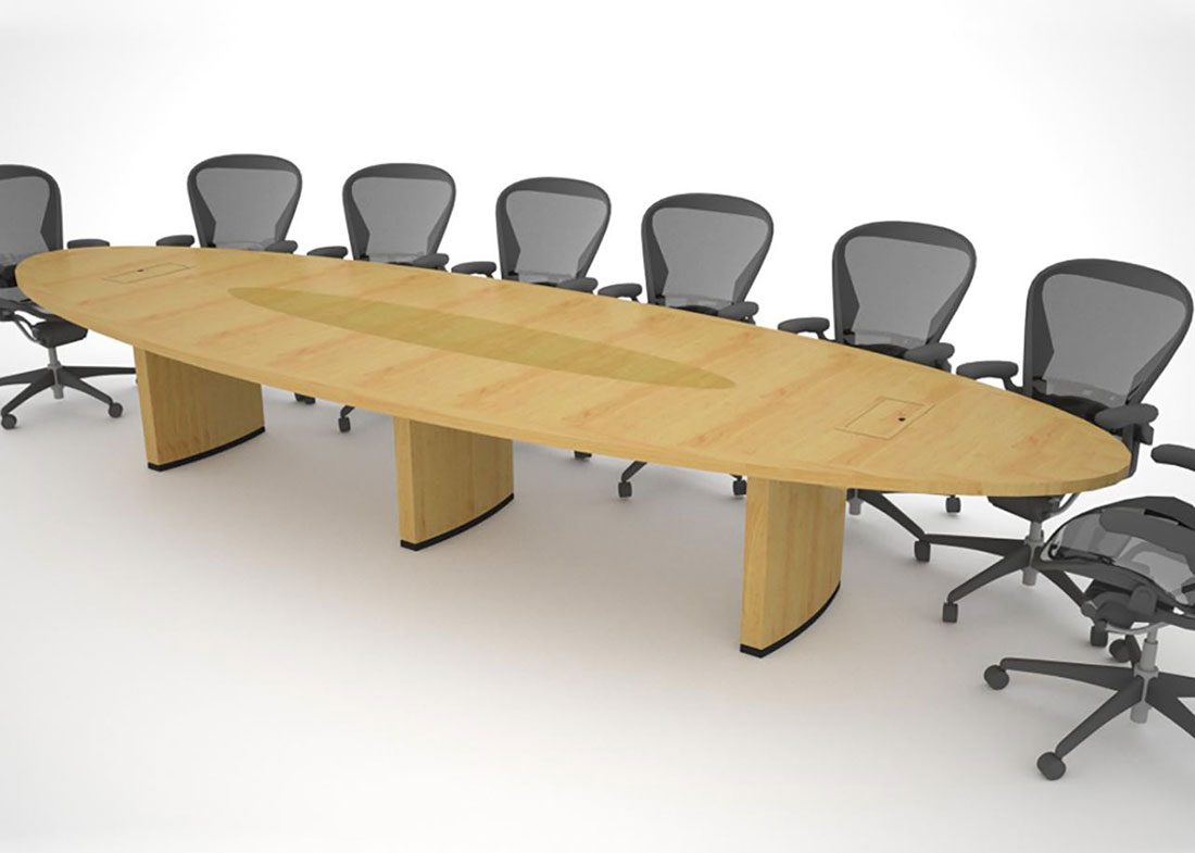 Threshold Group Custom Oval Conference Table
