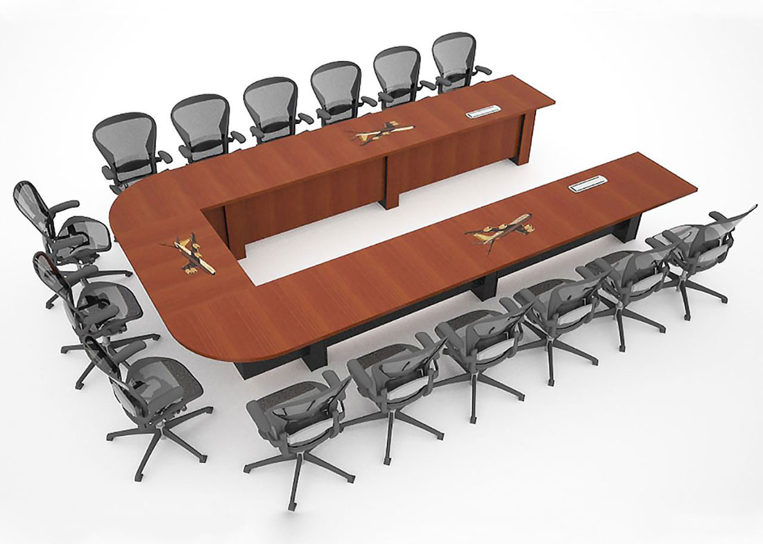 Tinker Air Force Base U Shaped Conference Room Table