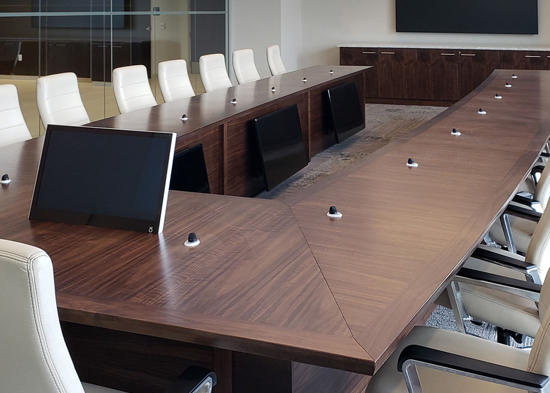 UGI Utilities Conference Table with Recessed Monitors