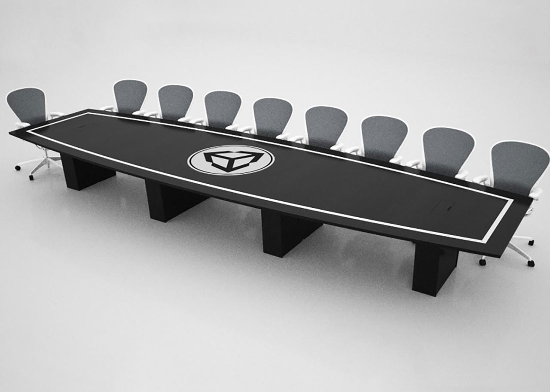 Unity Black Conference Room Table