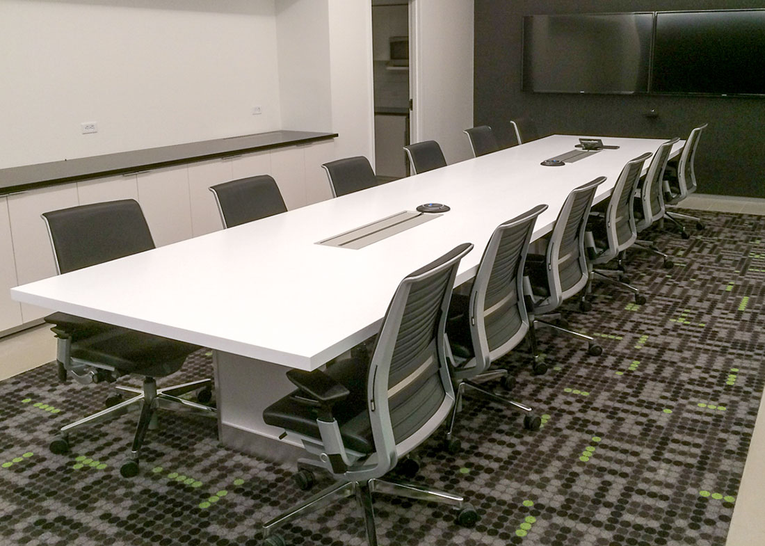 vXchnge White Conference Room Table