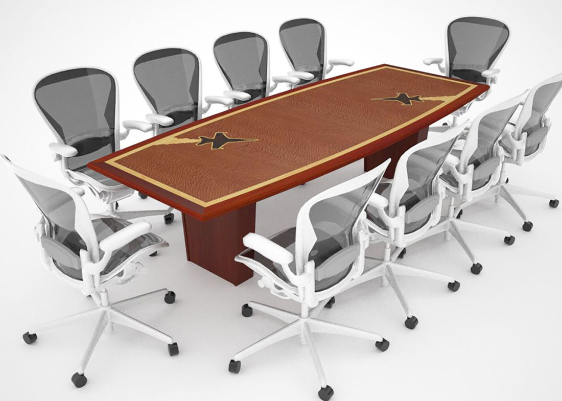 Western Air Defense Custom 10 Foot Conference Table