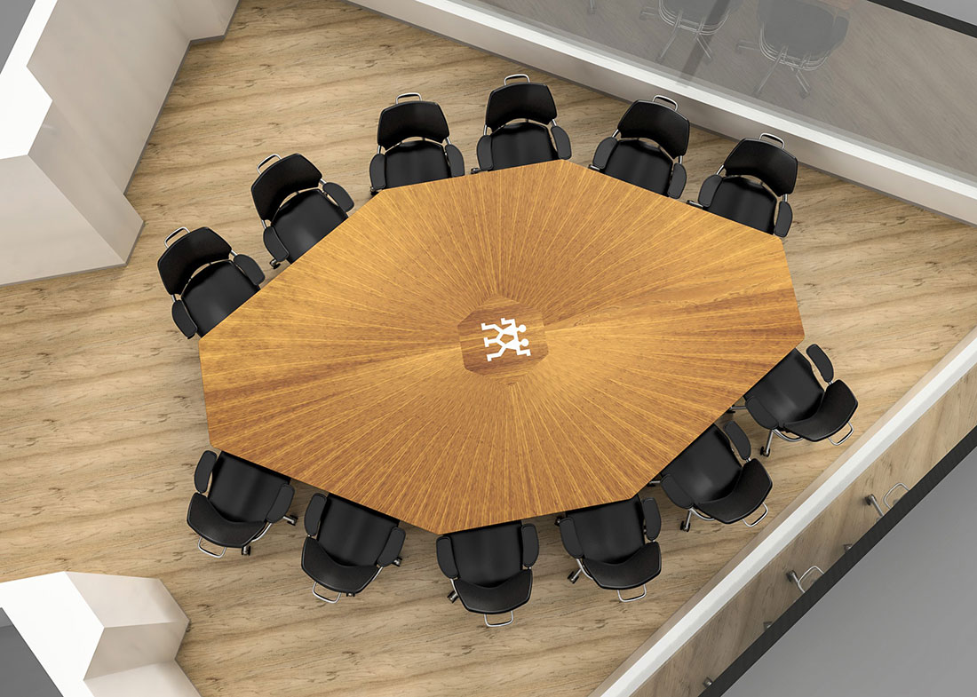 Zwilling Solid Wood Board Meeting Table