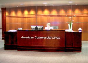 American Commercial Lines Custom Reception Desk