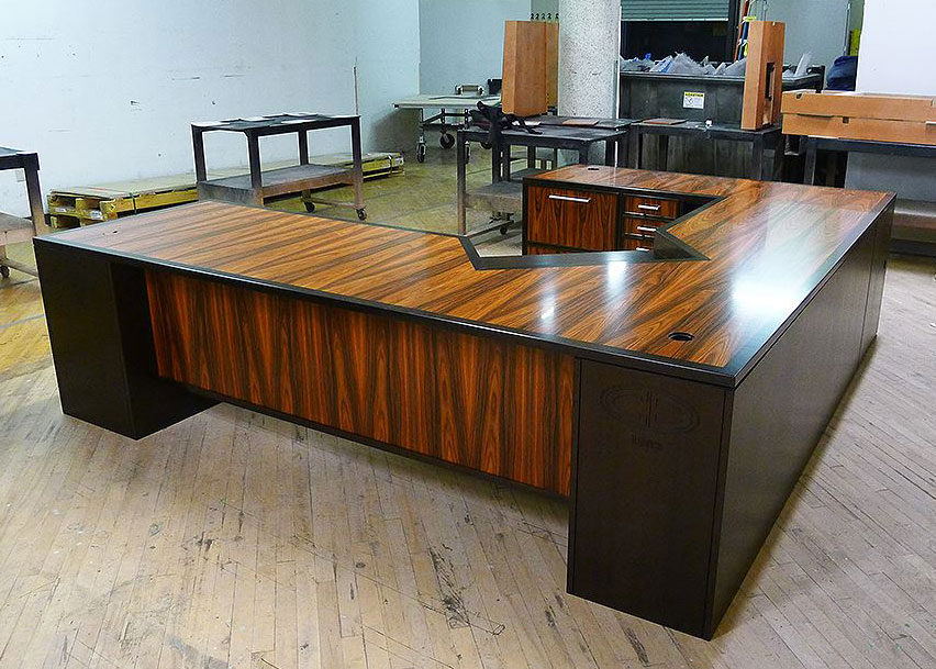 CB Large Custom Mahogany Desk