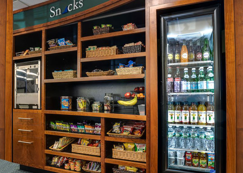 Churchill Custom Snack Shelves with Refrigerator
