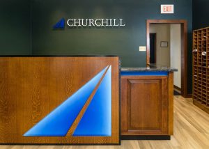 Churchill Engineers Custom Office Reception Desk