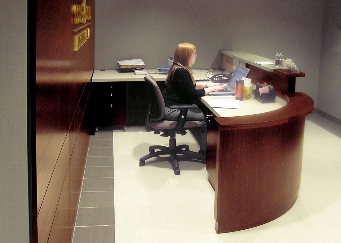 Cooper and Schall Office Reception Desk
