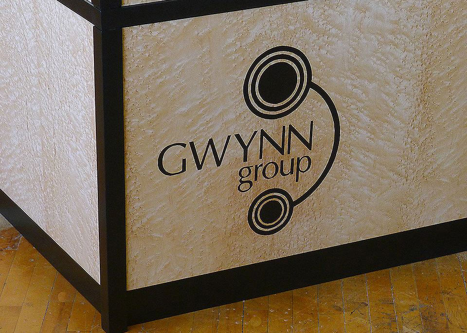 Gwynn Custom Reception Desk with Logo