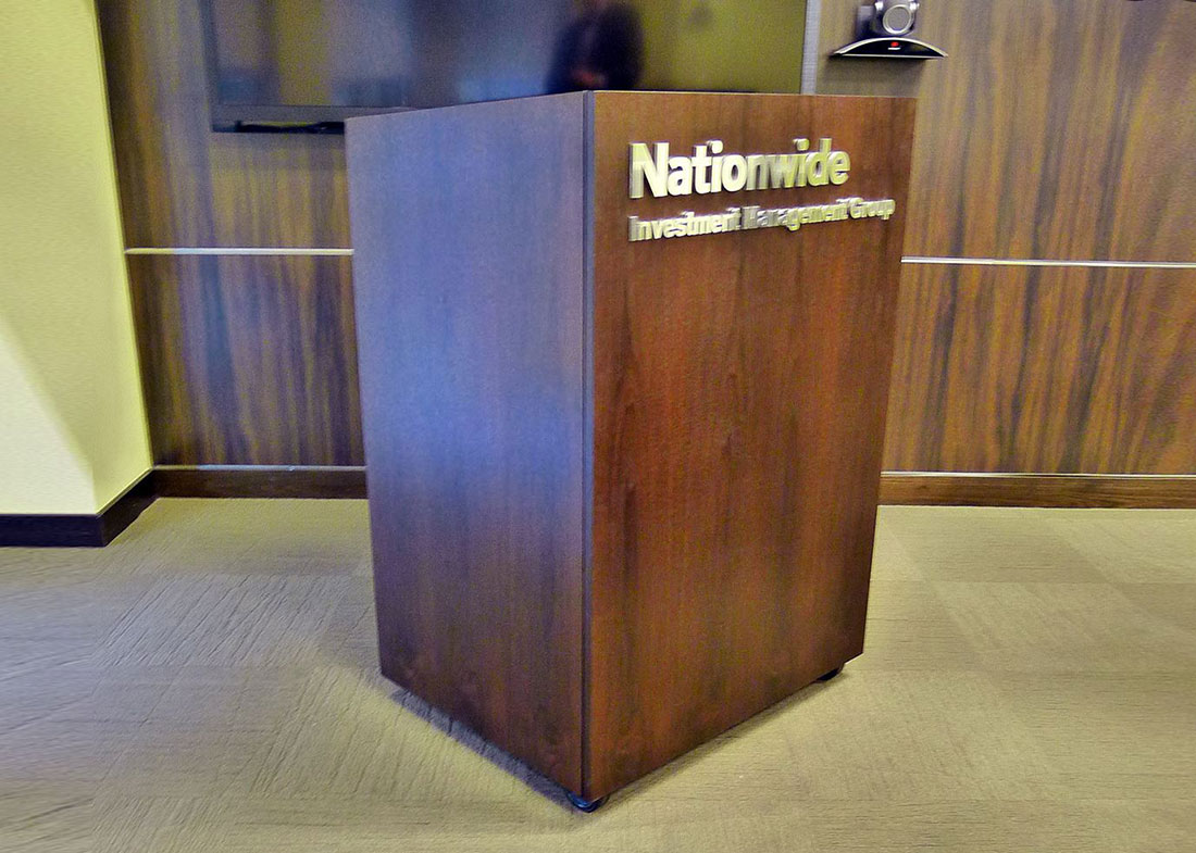 Nationwide Box Shaped Wooden Lectern