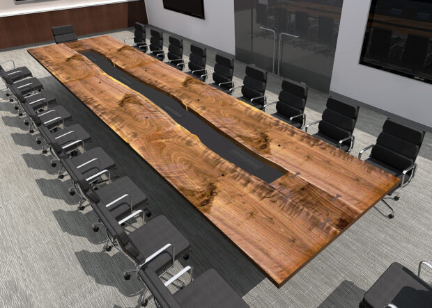 Inverness Graham live edge conference table