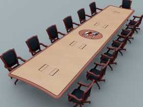 custom branded conference table