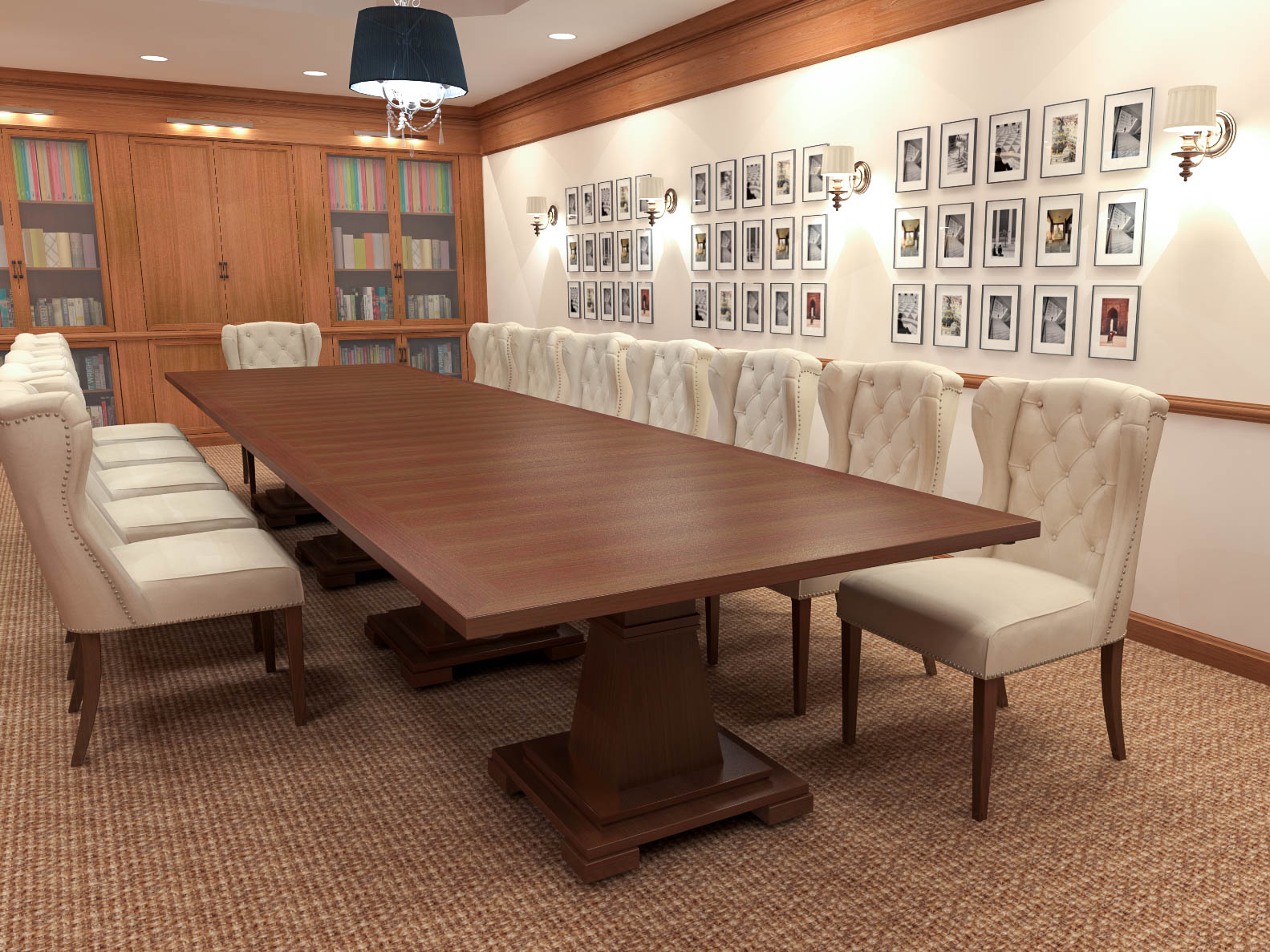 traditional modular conference table