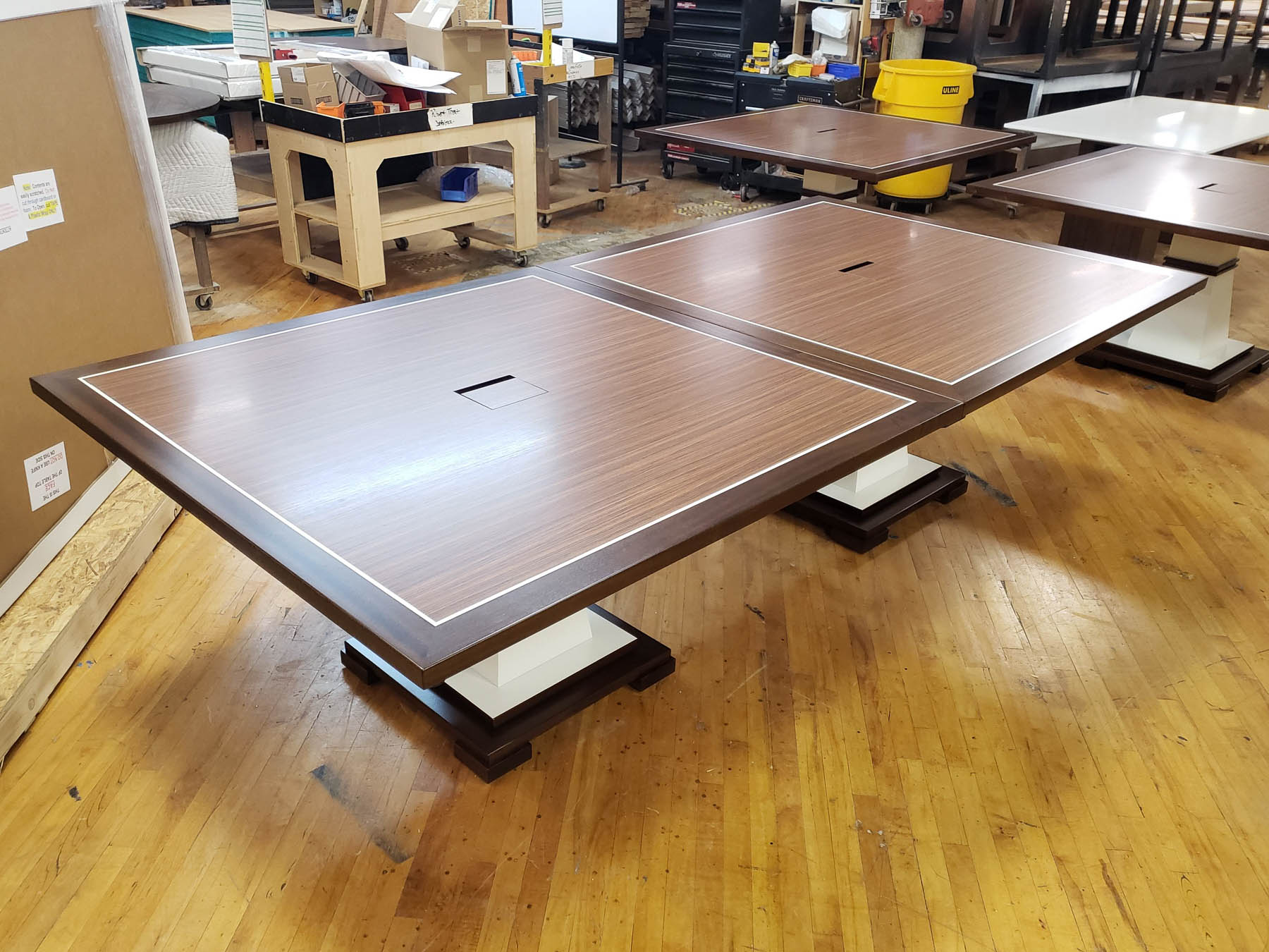 Custom modular conference tables