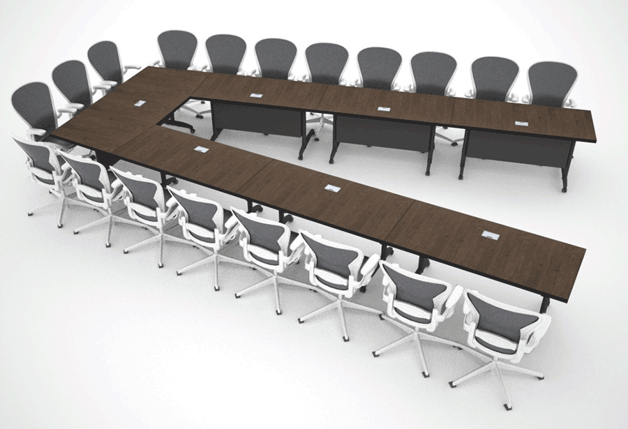 Conference Table Shapes - Animated