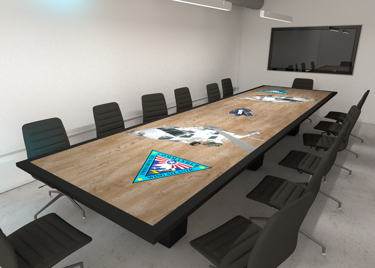 graphic laminate conference table